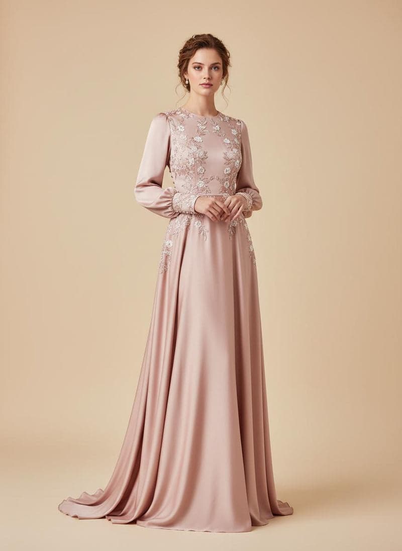 Robe Inaya — Rose poudré